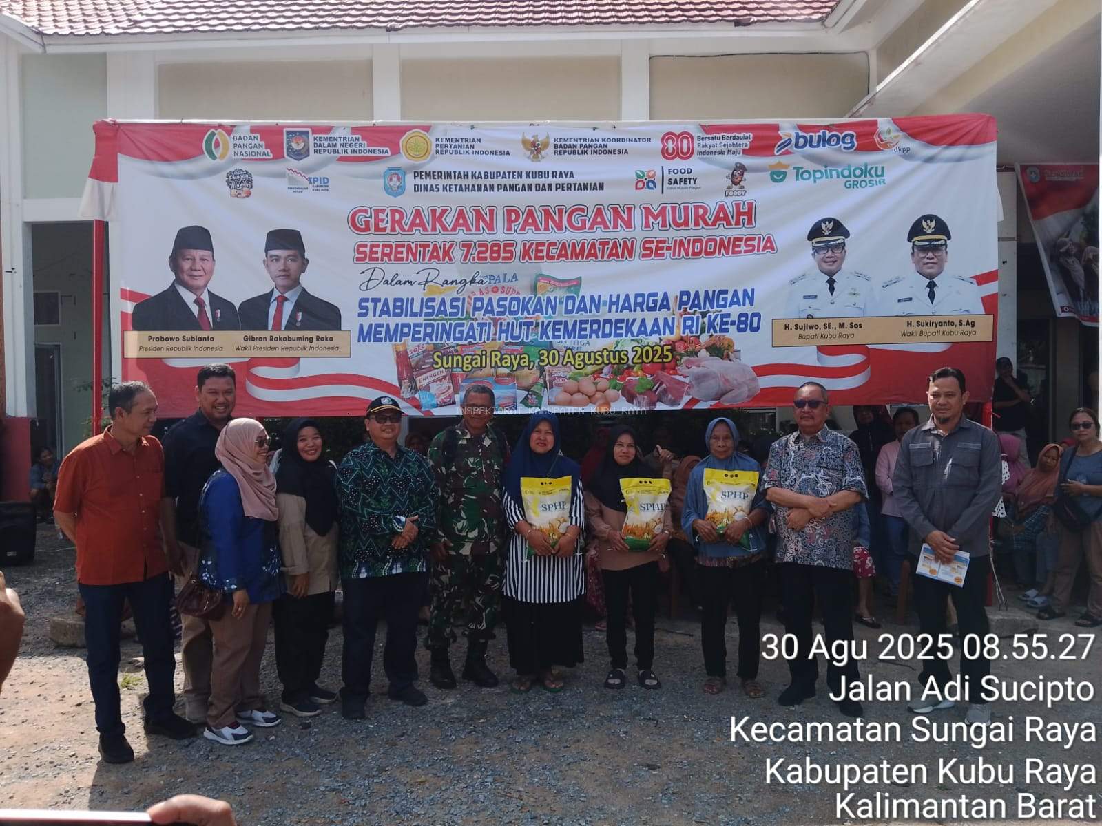 Inspektur Daerah Dampingi Wakil Bupati Hadiri Pembukaan Gerakan Pangan Murah (GPM) Nasional